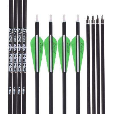 China Elong Recurve Roll Fiberglass SHOOTING Arrow NANOE Archery Arrow Fiberglass Archery for sale