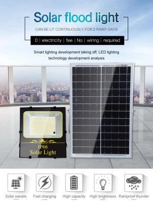 China Higher Lumens Automatic Outdoor Garden IP66 Safety 20W 50W Foco Solar Powered Led Flood Lights for sale