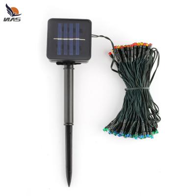 China Squar 12m Led Solar Colorful Lights Holiday Lighting Solar Led String Lights Outdoor Wholesale For Christmas Decoration for sale