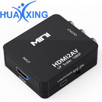 China 1080P HDMI To AV Converter Hdmi To RCA CVBS PAL/NTSC H2A Adapter Support for sale