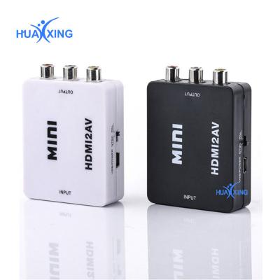 China MINI HDMI2AV HDMI To AV Adapter NTST/PAL Switch HDMI To RCA A2H for sale