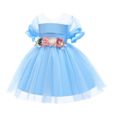 China Breathable Designer Kids Clothes Little Girl Ball Gowns Hot Selling Bridesmaids for sale