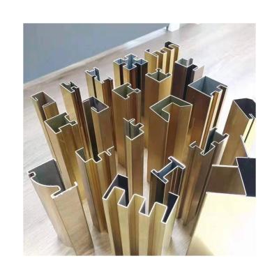 China Modern 304 Grade T Type Stainless Steel Ceramic Tile Trim Metal Flexible Decorative Transition Strips for sale