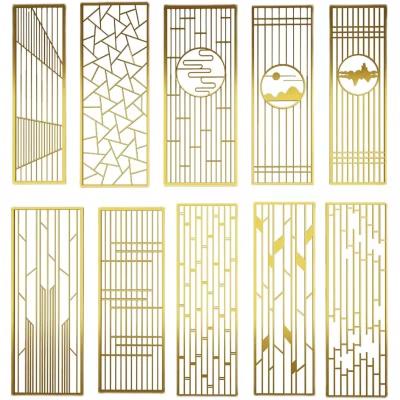 China New Classics / Postmodern Custom Design Light Luxury Decorative Indoor Screen Room Dividers Screens for sale