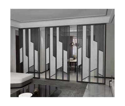 China New classic/postmodern hot sale laser cut screen indoor decorative stainless steel room dividers divide custom screen gold for sale