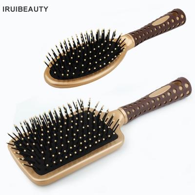 China High Quality Nondisposable Massage Brush Wooden Hair Brush Head Massager Hair Brush for sale