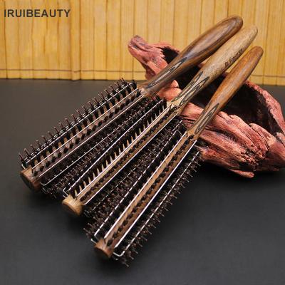 China Best-selling Professional Hair Brush Nondisposable Wooden Hair Brush Round Hair Styling Brush for sale