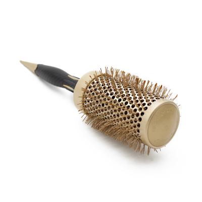 China Boar Bristle Hair Set Brush Home Hair Straightening Ionic Brush Ceramic Hair Brush for sale