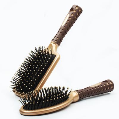 China Hot Selling Popular Soft Plastic Paddle Fashional Detangle Massage Hair Scalp Brush for sale