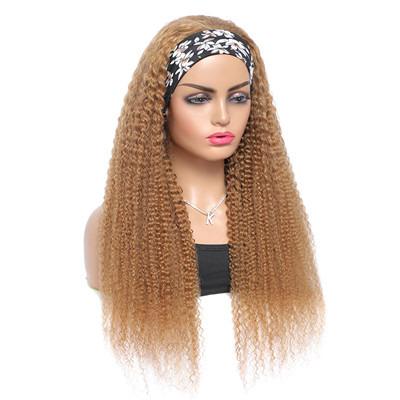 China Popular Kinky Curly Curly Hairband Wigs Curly Headband Hair Curly Headband Wig for sale