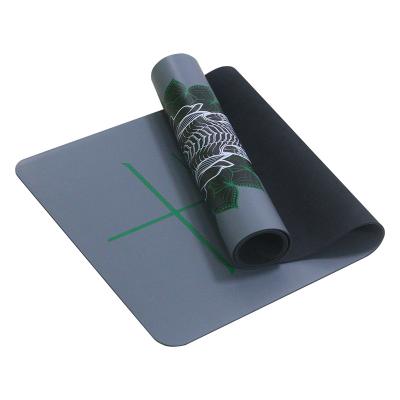 China Sweat absorption and new non-slip UV printed yoga mat PU printing thickened fitness tyrant mat can be printed with color logo for sale