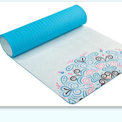 China Sweat Absorption And Non-slip Printed Suede Yoga Mat Strip Yoga Mat Pattern Foldable Portable Yoga Mat Manufacturer Directly Supply for sale