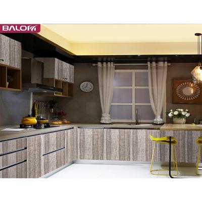 China European E1/E0 Standard Super Quality Health Balom Melamine Finished Wood Grain Kitchen Storage Cabinet Organizers for sale