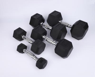 China Dumbbell Durable Plastic Dip Using Cast Iron Plastic Coating Low Price Hex Dumbbell Set for sale