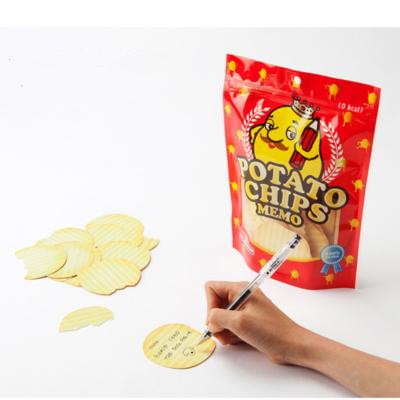 China Creative Sticky Note Pad Chip Memo Pad Stationery Wholesale Loose Leaf Stationery Potato Sticky Note Christmas Gifts for sale