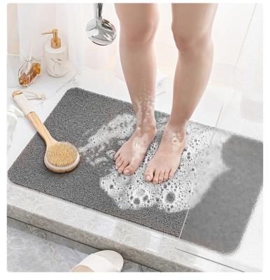 China Sustainable Bathroom Products Non Slip Soft Bath Cover Floor Mats Diatom Mud Absorbent Memory Foam Bath Mats for sale