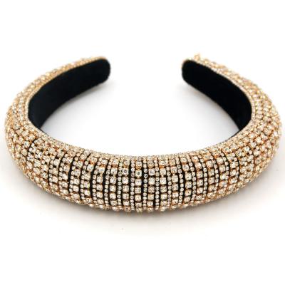 China Hair Accessories Headbands Bling Material Designer Friendly Diamond Women Rhinestone Headbands for sale