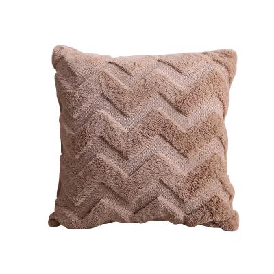 China Nordic anti-static decorative plush home sofa cushion cover office plush double-sided pillow for sale