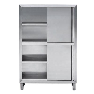 China Stainless Steel Modern Commercial Kitchen Desgin Cupboard Tableware Food Four-Door Cabinet for sale