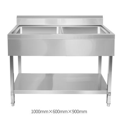 China Without Kitchen Faucet Stainless Steel Triple Bowl Sink Commercial Kitchen Farm Supply Sink for sale