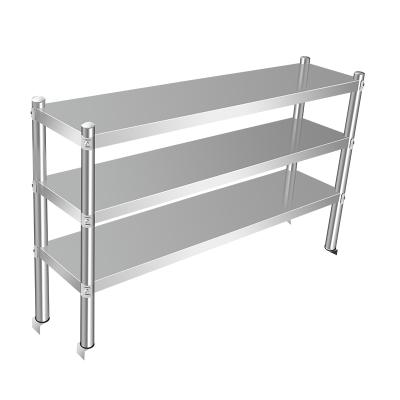 China Modern Desgin Stainless Steel Shelf Stainless Steel Kitchen Equipment Worktable Shelf Stainless Steel Shelf On The Table for sale