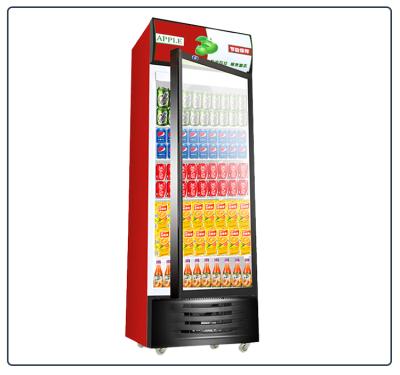 China Single-Temperature Commercial Beer Glass Door Beverage Showcase Fridge Display Cabinets for sale