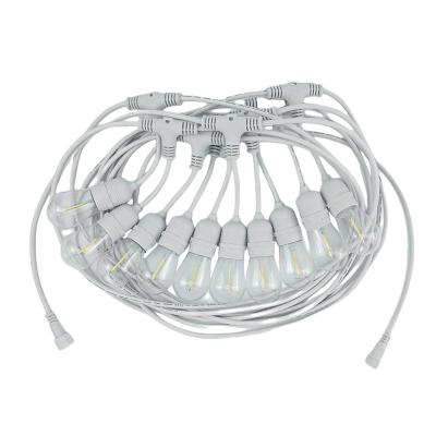 China Garden 12FT 32FT Led String Light with S14 1W/2W Bulbs for Outdoor Christmas Decoration Area Use Garden Patio Holiday Lighting for sale