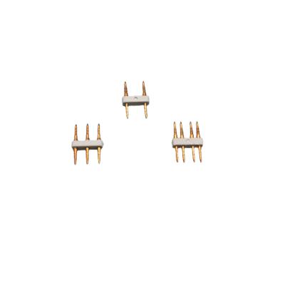 China Linking Contact Copper Pins With Two Led 2/3/4 Ends High Quality For High Voltage SMD Led Strip Lights With Wire 5050 2835 5730 3014 for sale