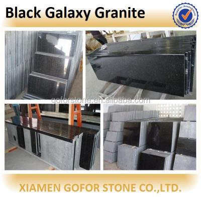 China Black Galaxy Granite Wholesale Black Galaxy Granite Price, 60x60 Tiles, Cheap Black Granite Granite for sale