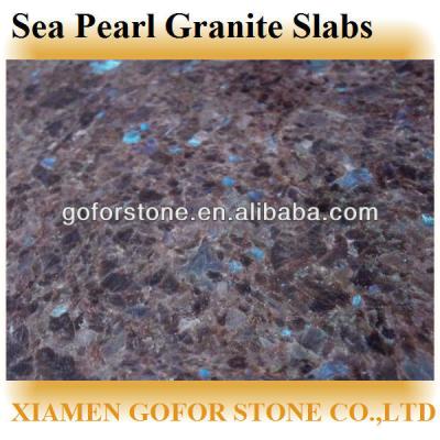 China Sea Pearl Granite Slabs, Norway Granite Blue Granite Slab for sale