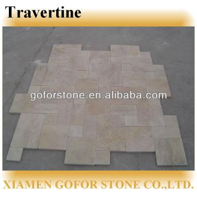 China Hot Selling French Pattern Travertine Tiles Customized for sale