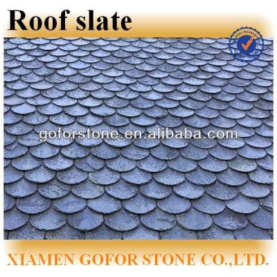 China Exterior Floor Fish Scale Slate Roof Tiles for sale