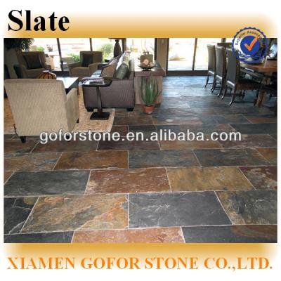 China Outdoor Flooring Slate Stepping Stones , Lows Natural Slate Flooring for sale