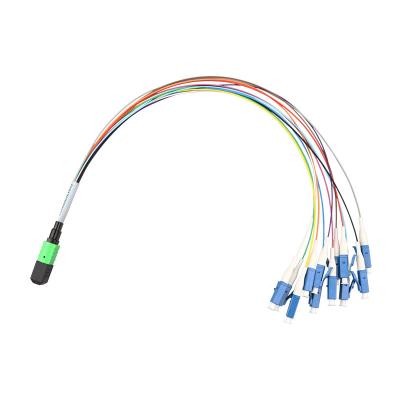 Cina 4 core 8 core Fanout patch cord con connettore mtp/mpo in vendita