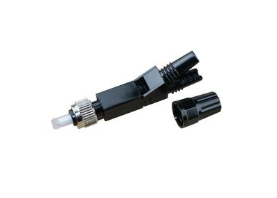 China Black 55mm FC UPC Fiber Optic Fast Connectors for sale