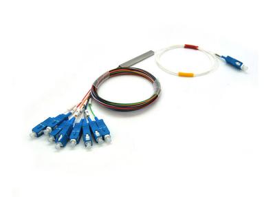 China ROHS SC UPC 0.9mm 1x8 Fiber Splitter for sale