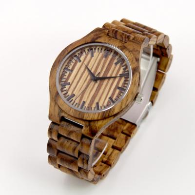 China Non specific ready to ship Running Zebrano watches wood accept 1 piece for sale