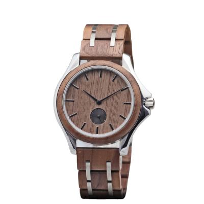 China Non-specific stainless steel and wood watch waterproof wooden watch wholesale wooden watch band for sale