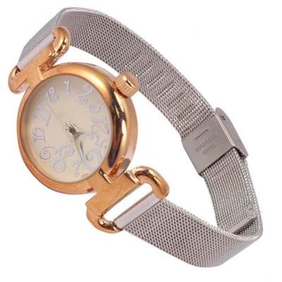 China Power Reserve Customization Online Hot Selling Luxury Women Alloy Watch OEM Quartz Wrist Watch With Mesh Steel Band for sale