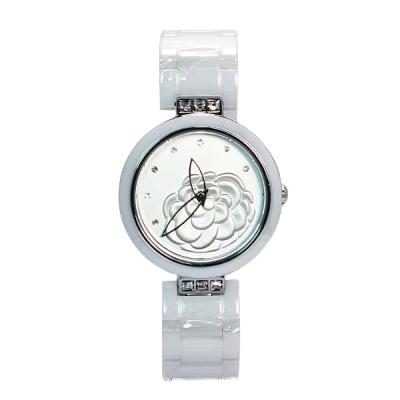 China Waterproof ceramic watch women waterproof new fashion quartz watch factory wholesale for sale