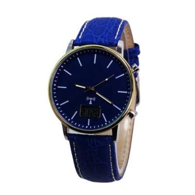 China Water resistant wrist watch for men radio wave movt stainless steel leather band solar watches for sale