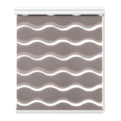 China High Quality Hanas Wave Zebra Type Blinds 50%~90% Shading Rate Fashion Day Night Than Double Layer Blind For Salon Free Shipping for sale