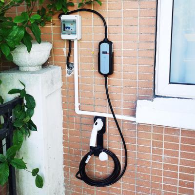 China New Design Plug-in Electric Hybrid Vehicles Ev Charger Level 1 Portable Electric Car Fast Charger Level 2 Ev AC Ev Charger for sale