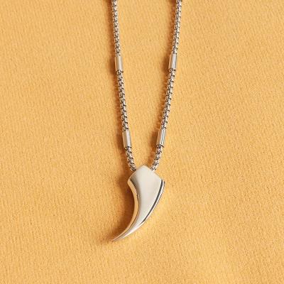 China Men's Jewelry Necklace Stainless Steel Box Chain Eco-Friendly Minimalist Customized Pendant Necklace For Men for sale