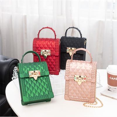 China High Quality 2021 Fashion Single Shoulder Cross - Handbags And Body Women Chain Purse Jelly Purses for sale