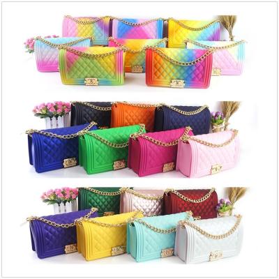 China Wholesale High Quality Women Jelly Bag Luxury Jelly Shoulder Bag Purse Designer Bag Colorful Purses Bags for sale