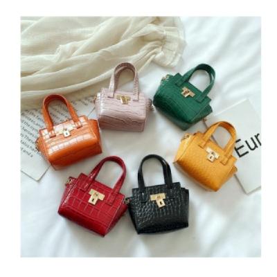 China High Quality New Fashion Children's Mini Bags Purse For Kids Stone Pattern Handbag for sale