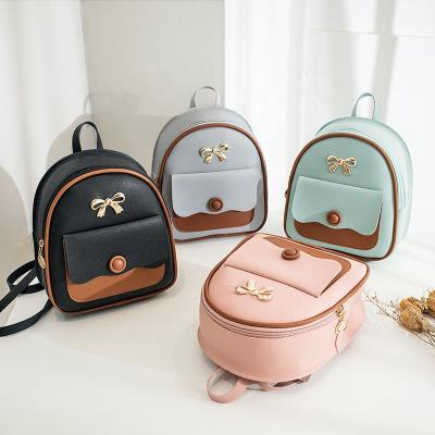 China High Quality Macaron Mini Backpack Single Shoulder Messenger Color Matching Bags Small PU Bag for sale