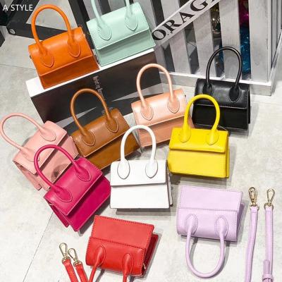 China Hot Selling Fashion Small Fashion Mini Handbag Pure Graffiti Ladies PU Colorful Girls Purse Bags for sale