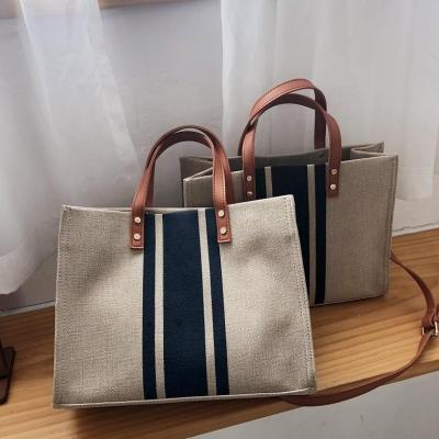 China ENGLAND STYLE Large Capacity Canvas Office Swap Nylon Briefcase Bag Ladies Handbag Large Casual Handbags Women Tote Bag for sale